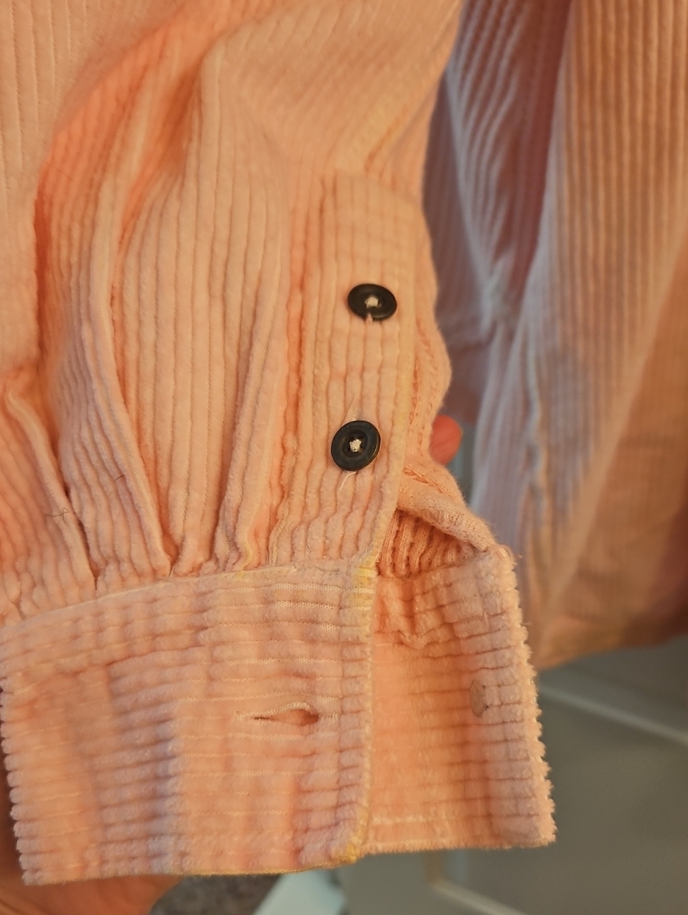 We The Free Dawn Break Floral Corduroy Shacket Pink & Butter Custom Dyed, M - Picture 10 of 14